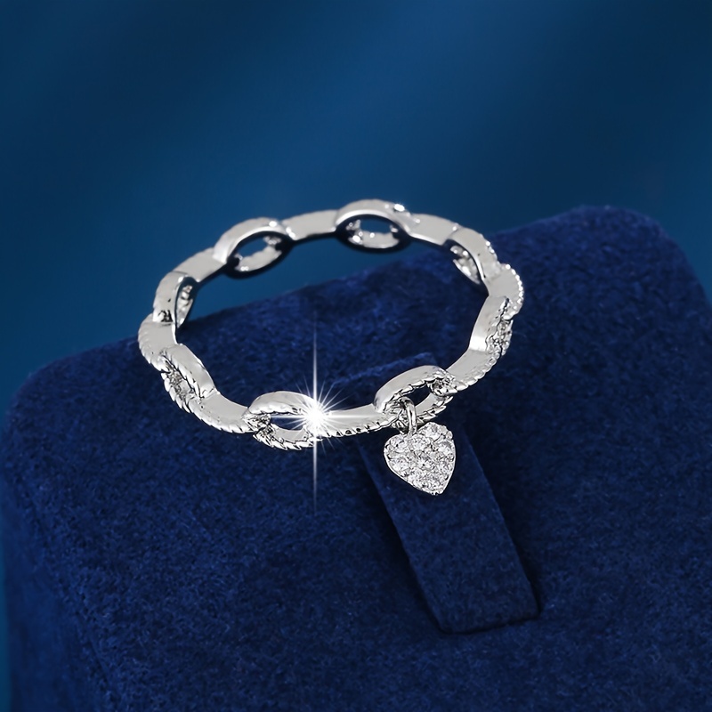 Chain Love Set with Zirconia Ring
